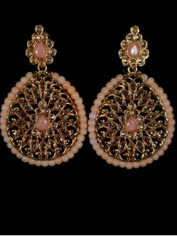 Reverse Ad Earrings With Meenakari Work